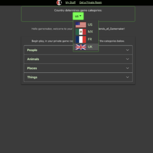 Selecting Country Category
